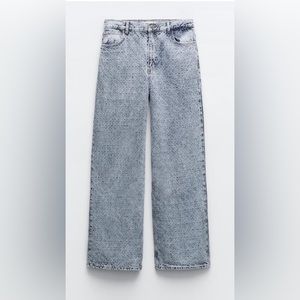 ZARA MID-RISE LOOSE FIT JEANS size 8